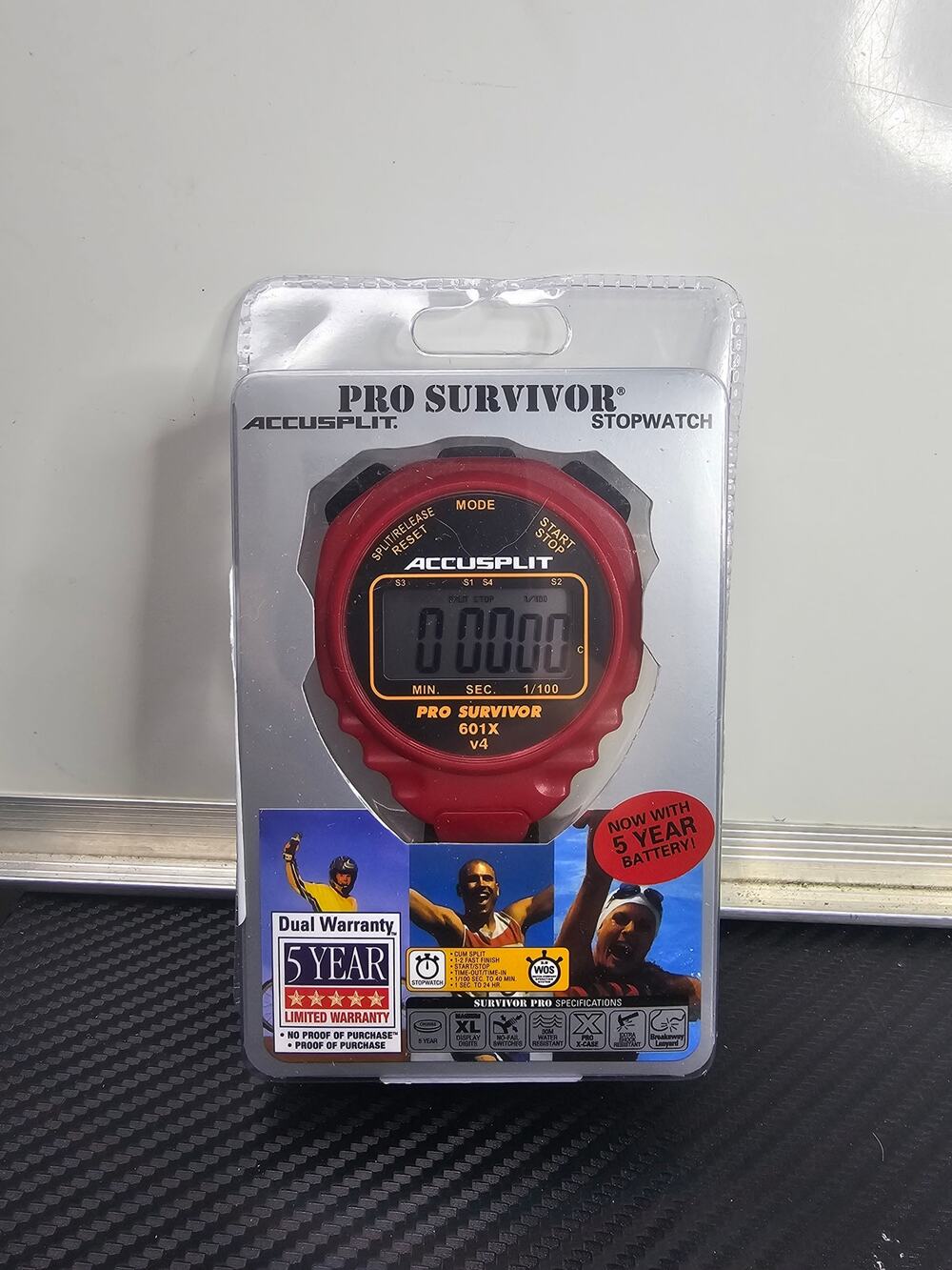 ACCUSPLIT Pro Survivor - A601X Stopwatch, Clock, Extra Large Display